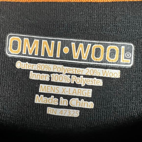 OMNI WOOL Base Layer thermal long sleeve pullover T-shirt, men’s XL black. - Picture 3 of 4